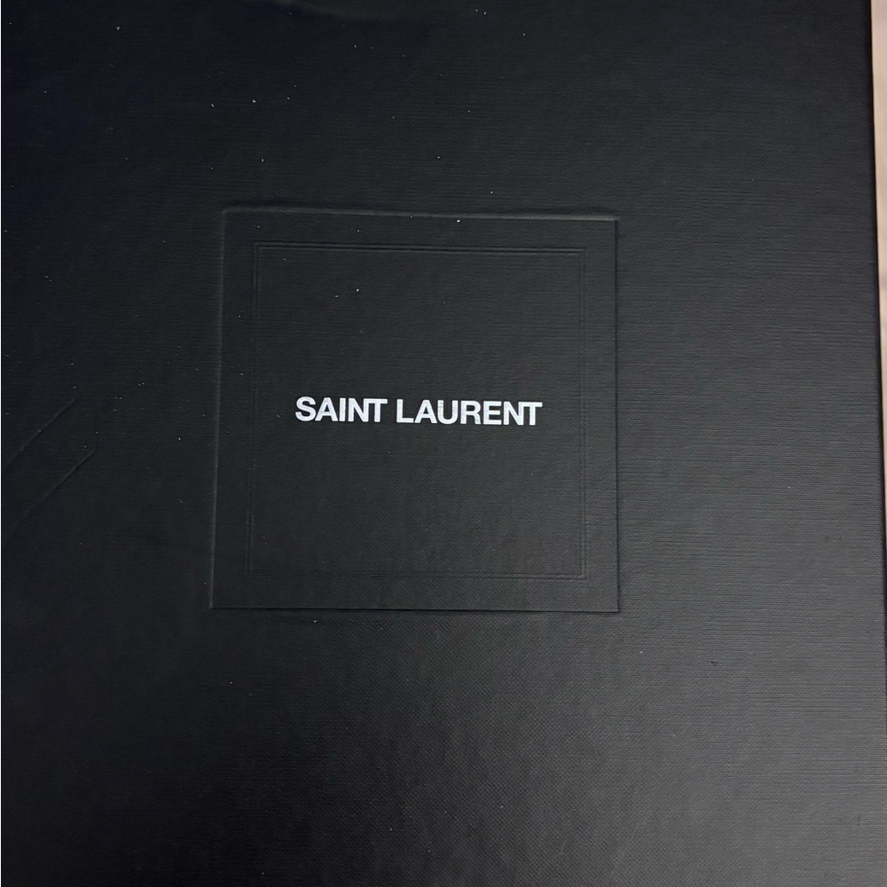 Yves Saint Laurent Black Box with White Label Stickers